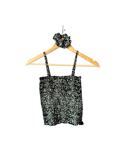 Forest Bloom Tube Top + Scrunchie