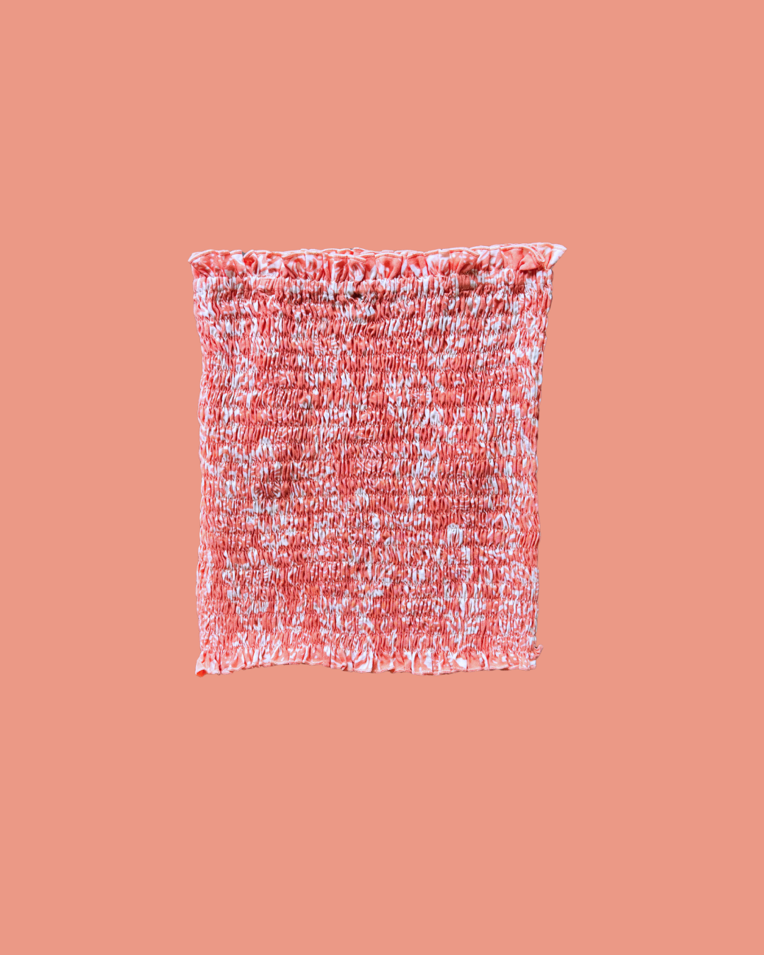 Coral Petal Tube Top + Scrunchie