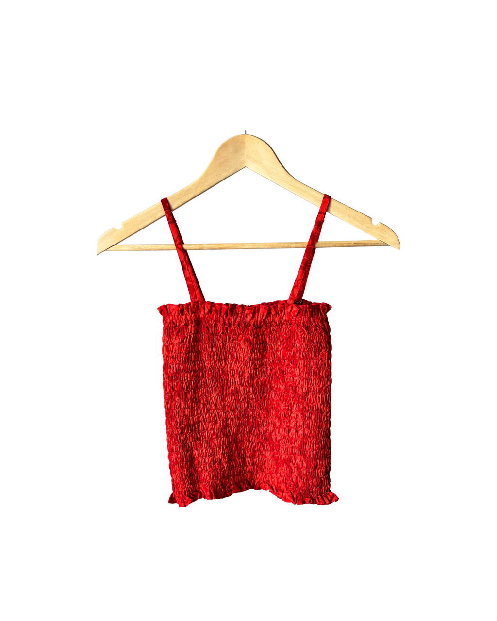 Crimson Tube Top + Scrunchie