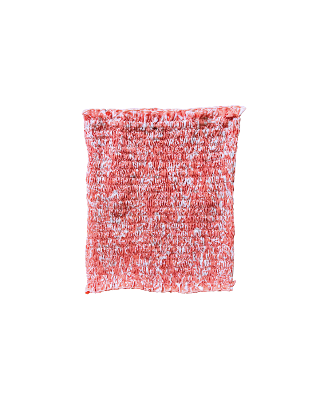 Coral Petal Tube Top + Scrunchie
