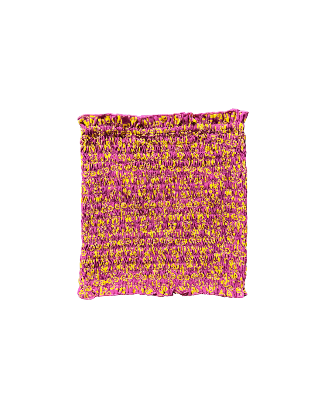 Magenta Bloom Tube Top + Scrunchie