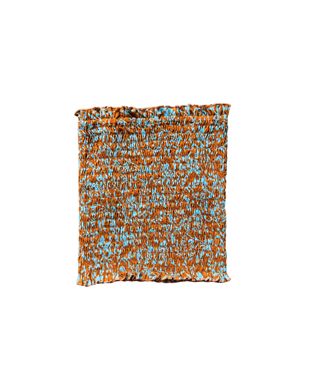 Rust Bloom Tube Top + Scrunchie