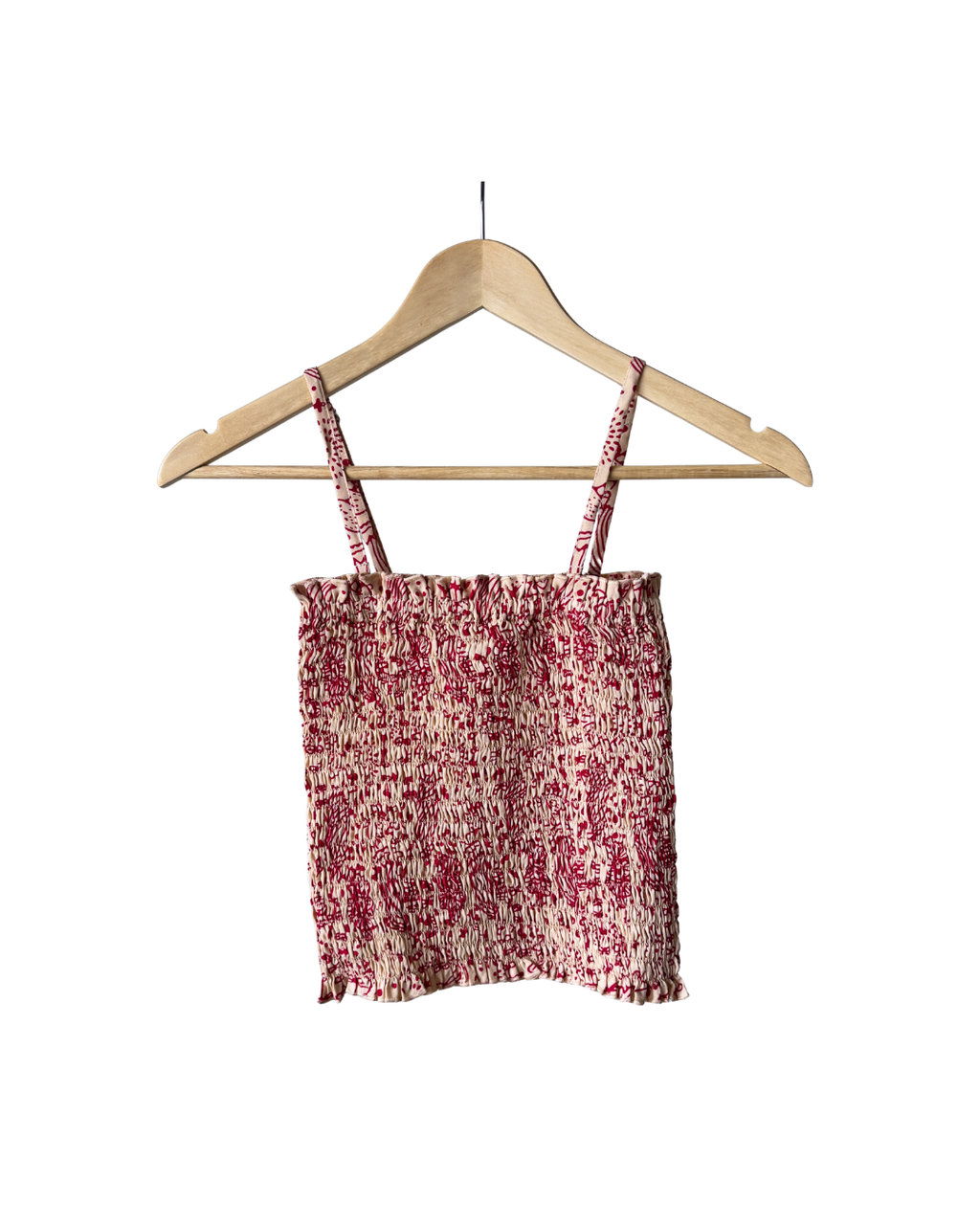 Garnet Cream Tube Top + Scrunchie